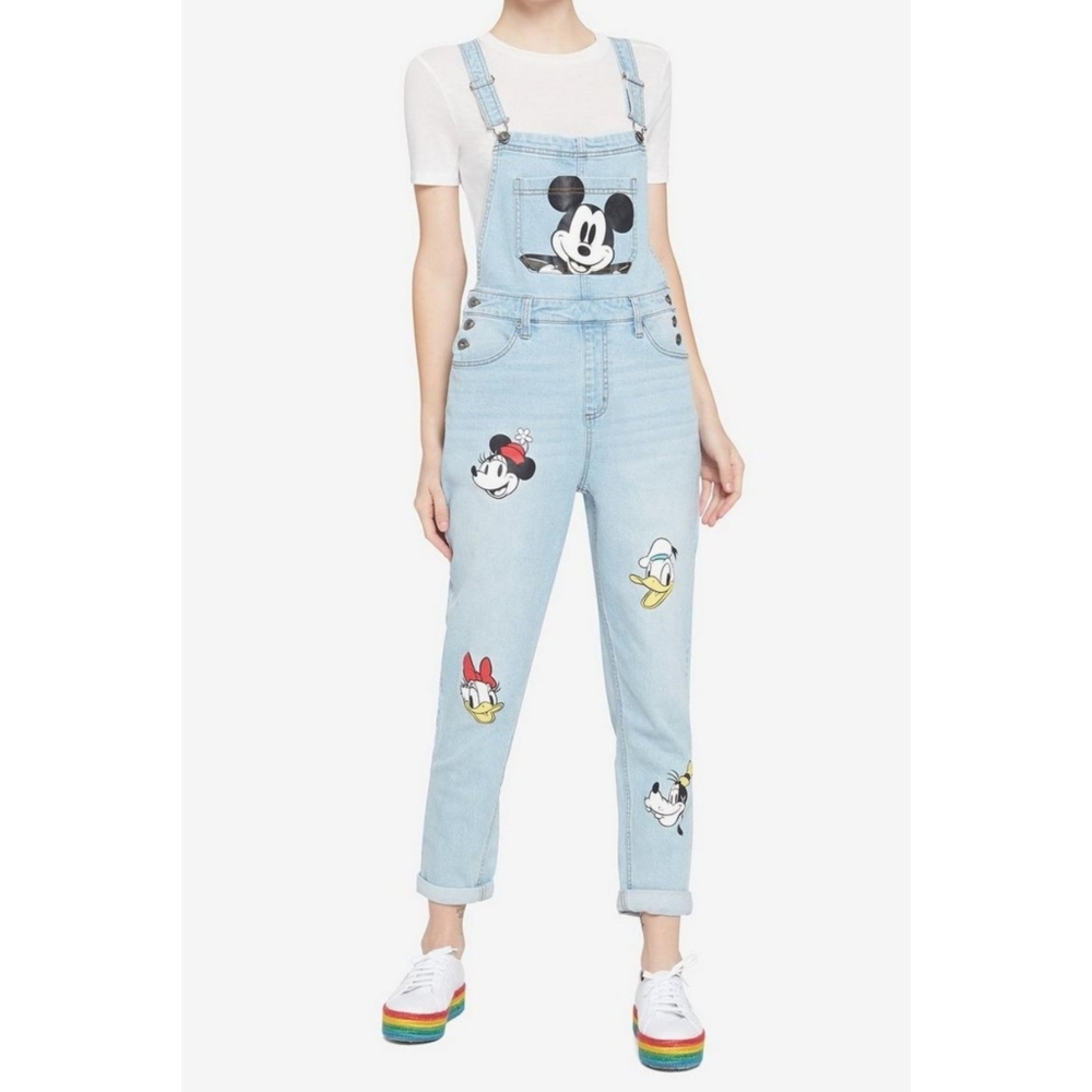 Disney Light Blue Women Jeans Overalls